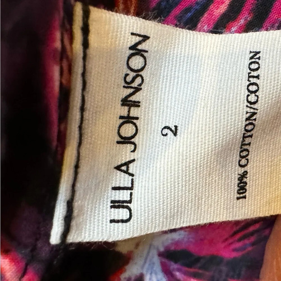 Ulla Johnson Caprice Floral Cold Shoulder Long Slv Cotton Dress (new) - Picture 7 of 9